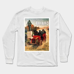 French Automobiles Bayard Racing Advertisement Vintage Car Long Sleeve T-Shirt